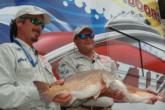 Kevin Shaw and Kevin Sahadi of Corpus Christi, Texas showing off the winning fish.