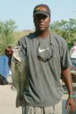 Derek Jones of Chicago jumped from fourth to first in the Co-angler Division thanks to a two-day catch of eight bass weighing 24 pounds, 13 ounces. Jones caught four bass weighing 13 pounds, 1 ounce Thursday.