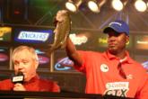 Derek Jones finished second in the tournament but emerged as the co-angler points leader with one event to go.