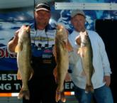 Dan Plautz caught five walleyes that weighed 32 pounds, 5 ounces on day three.