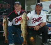 Pat Neu and Mark Cottingham caught five walleyes that weighed 15 pounds, 7 ounces on day four.