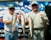 Kenneth Bjorkman and Brian Drake enjoyed fishing on Devils Lake.