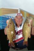 Pro Steve Clapper of Lima, Ohio, in is fourth place with 17 pounds, 9 ounces.