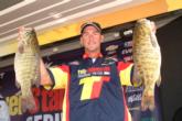 Pro Warren Wyman of Calera, Ala., is in fifth with a two-day total of 31 pounds, 2 ounces.