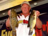 Third-place pro Jeff Ritter of Prairie du Chien, Wis., caught a limit weighing 14 pounds, 12 ounces.