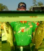 Pro J.T. Kenney of Frostburg, Md., grabbed fifth place with a five-bass limit weighing 17 pounds, 10 ounces.