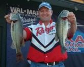 Todd Lee took the co-angler lead on day one with a four-bass catch weighing 10 pounds, 12 ounces.