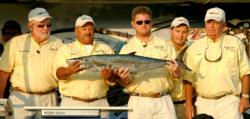 Team Double Shot finished fourth with a total weight of 50 pounds, 4 ounces. They caught this 19-pound, 8-ounce kingfish Saturday.
