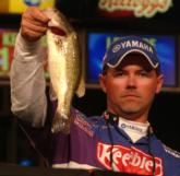 Dave Lefebre found a lot to laugh about on day three despite catching only one bass.