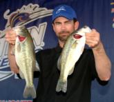 Terrence Rath of Lake Havasu City, Ariz., leads the Co-angler Division with two bass weighing 5 pounds, 13 ounces.