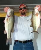 Pro Mike Mortenson of Westland, Mich., is in second place with 15 pounds, 8 ounces.