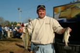 James Pendleton of Vale, N.C., is in second place in the Co-angler Division with 12 pounds, 8 ounces.