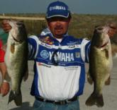 Ben Matsubu tied for the No. 4 spot on day one with a limit weighing 26 pounds, 12 ounces.