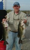 Tim Achee leads the Co-angler Division with a day-one limit totaling 30 pounds, 10 ounces.