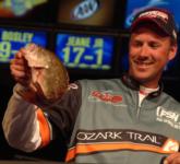 No. 3 pro Andy Morgan caught 13-4 today and is hoping to finally score his first FLW Tour victory.