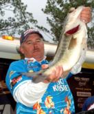 Pro Jim Tutt of Longview, Texas, is in fourth with five bass, 20 pounds, 8 ounces.