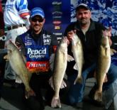 Pro Dean Arnoldussen and co-angler Jason Shull caught five walleyes on day two that weighed 32 pounds, 9 ounces.