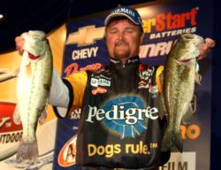 Pro Jeffrey Thomas of Broadway, N.C., landed another solid limit Thursday - 13 pounds even - and qualified for the finals in second place with a two-day total of 29-10.