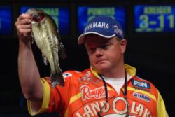 Pro Mark Rose of Marion, Ark., used a catch of 9 pounds, 9 ounces to grab third place overall heading into Saturday