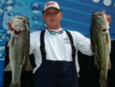 Pro Nicolas Supik of Natrona Heights, Pa., is in fourth place with 20 pounds, 14 ounces.