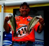 Chris McCall caught 11 pounds, 4 ounces on day four to finish the Stren Series event on Lake Texoma in second place.
