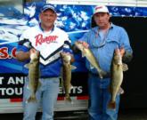 Steve Vande Mark and Dave Dugall finished the opening day in fourth place with a limit of walleyes weighing 17 pounds, 9 ounces.