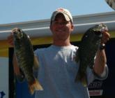Lake Lanier winner Kevin Koone once again leads the Co-angler Division with a day-one catch of 10 pounds, 1 ounce.