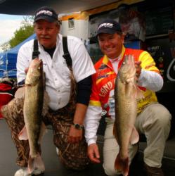 Both Land O'Lakes pro Eric Olson and co-angler Cary Lodl sit in ninth place in their respective divisions after three days of competition. 
