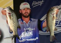 Pro Matt Lowery of El Cajon, Calif., grabbed third place for the pros with a limit weighing 19 pounds, 10 ounces.