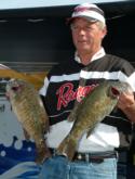 David Lawson of Richmond, Ky., shows of his winning fish.