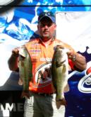 Chris McCall is off to yet another successful tournament. He is second among the pros with five bass that weigh 18 pounds, 1 ounce.