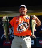 Chris McCall caught five more bass Friday weighing 17 pounds, 2 ounces. Despite his sizeable limit, the Jasper, Texas, pro fell one place to second.
