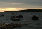 FLW Walleye Tour anglers eagerly await the start of day four.