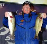 Tim McDonald of  Hagerhill, Ky., is in third with 16 pounds, 4 ounces.