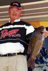 Pro Aaron Hochstedler of Greentown, Ind., caught a limit of 15 pounds, 8 ounces and tied for second place.