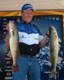 Pro Jeff Ryan continued his recent success by catching five walleyes on day one that weighed 31 pounds, 10 ounces.
