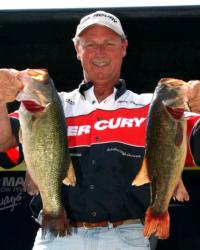 Catching the second-heaviest limit Thursday - 18 pounds, 6 ounces - was pro Rick Taylor of West Olive, Mich. He vaulted from 93rd place on day one into fifth place on day two with an opening-round total weight of 29-14.