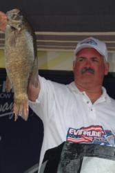 Co-angler Stephen Semelsberger, Jr., of Mount Airy, Md., landed a two-day catch of 27 pounds, 5 ounces to finish in second place at the Stren Series event on Lake Erie.