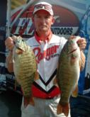 Mike Trombly moved up to third with a combined weight of 43 pounds, 4 ounces over two days.
