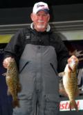 Fred Hunter of Canton, Ohio, leads the Co-angler Division with five bass weighing 16 pounds, 6 ounces.