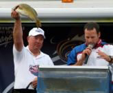 Co-angler John Shultz finished second with 29-8. He caught 15-11 Saturday.