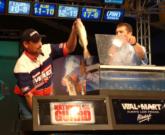 Pro Rick Olson caught three walleyes Saturday that weighed 8 pounds, 5 ounces. Olson ended the tournament fifth.