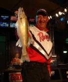 Tom Brunz moved up to third place after catching an 8-pound, 13-ounce limit on day four. 