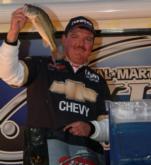 David Fritts of Lexington, N.C., finished fourth with a four-day total of  32 pounds, 12 ounces.