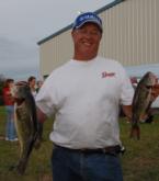 Ralph Myhlhousen of Orlando, Fla., leads the Co-angler Division with a three-day total of 33 pounds.