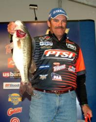 PTSI pro Ron Shuffield finished day two on Lake Travis in fifth place.