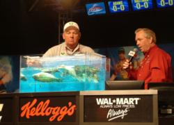 Co-angler Doug Caldwell earned $10,000 for his second-place finish on Lake Travis.