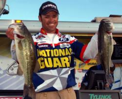 Pro Tim Klinger of Boulder City, Nev., caught a stringer worth 11-11 - the second-heaviest of the day - which catapulted him into second place with a three-day total of 23-14. These two fish respectively weighed 4-15 and 4-14.