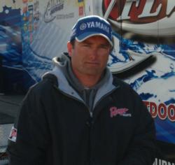 Jerry Weisinger fell to fourth place in the Pro Division after catching three bass Friday.