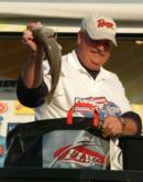 Co-angler Rob Boyer ended up in sixth place despite catching only one bass on the final day.